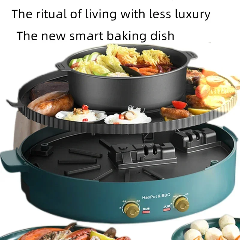 Korean Bbq Grill - 220v Home 1700W Hot Pot Electric