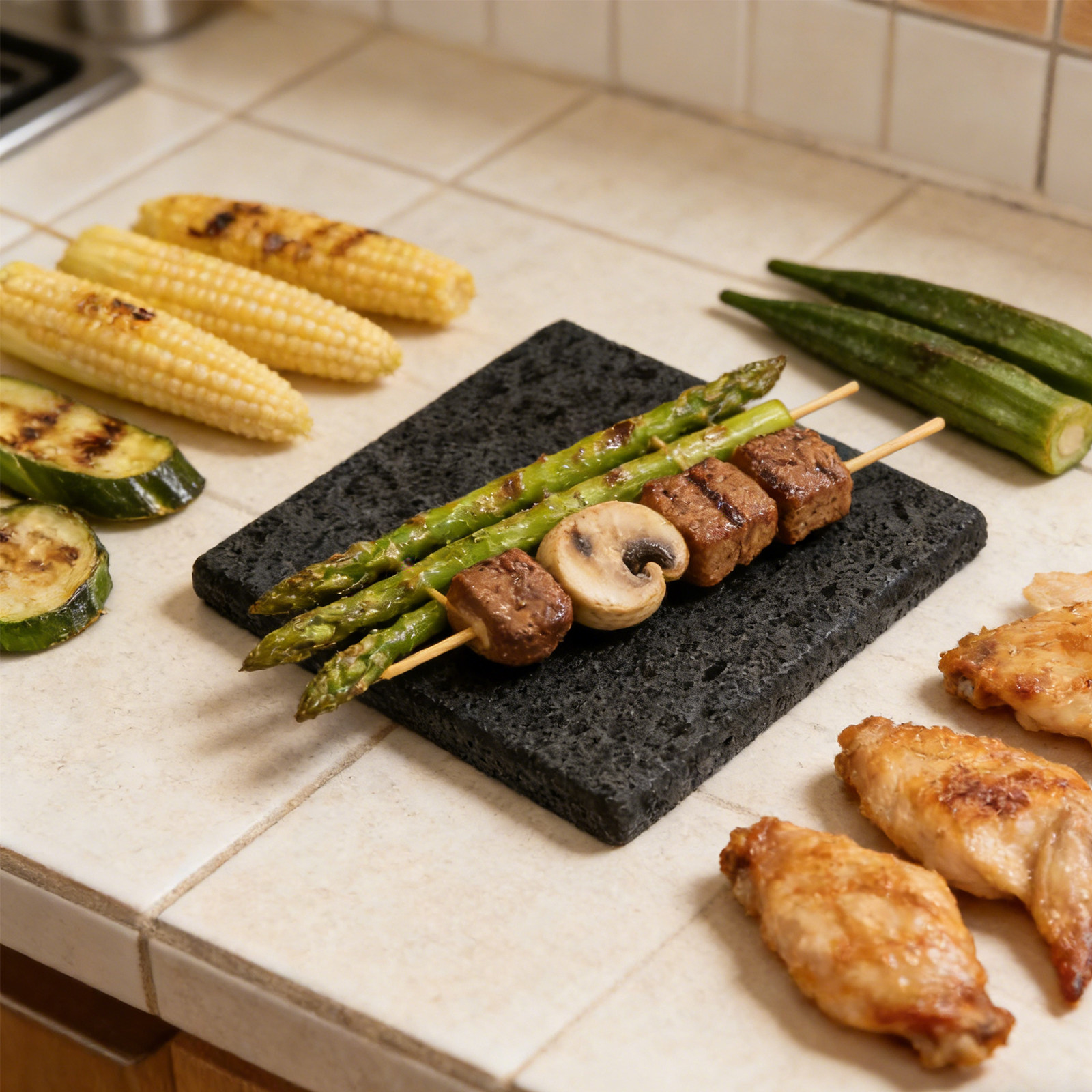 Korean Bbq Grill - 7.9x7.9x0.6 Inch Korean Bbq Stone Grill