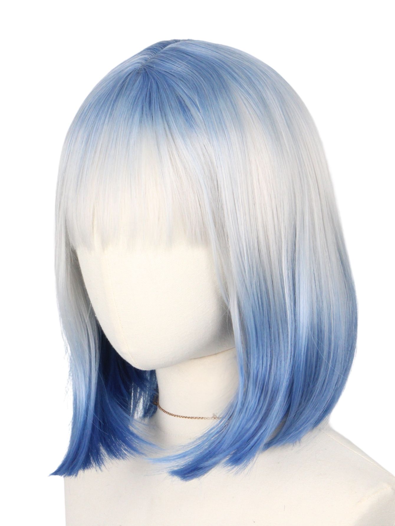 Blue and White Gradient Short  - Korean Daily Lifestyle 评论和价格