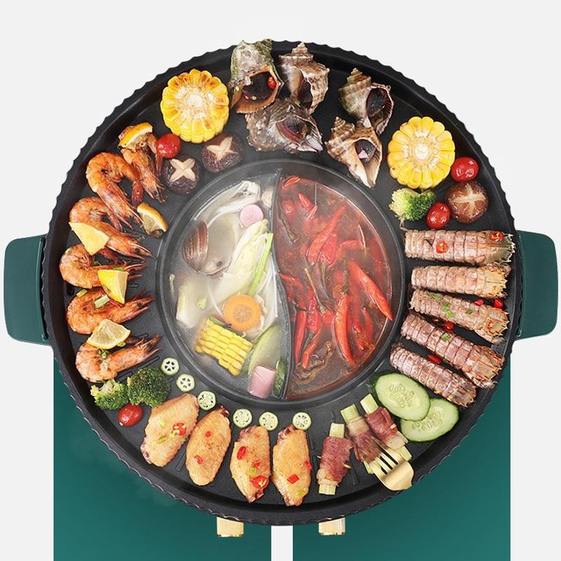 1600W Electric Multi-Cooker wi - Korean Bbq Grill 评论和价格