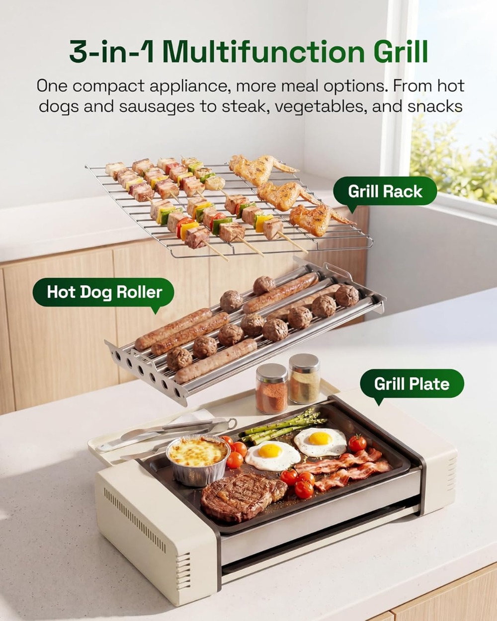 3-in-1 Smokeless Indoor Grill  - Korean Bbq Grill 评论和价格