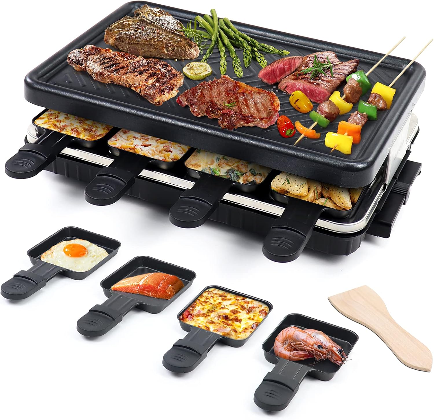 2-in-1 Electric Raclette & Kor - Korean Bbq Grill 评论和价格