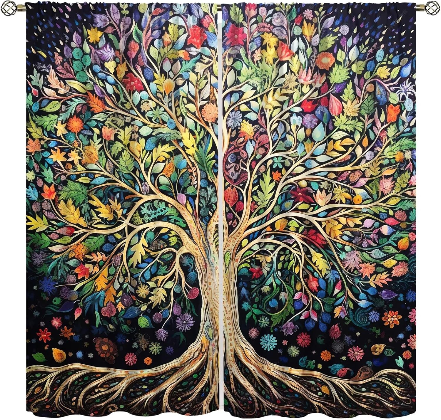 Tree of Life Curtains, Fantasy - Modern Korean Lifestyle 评论和价格