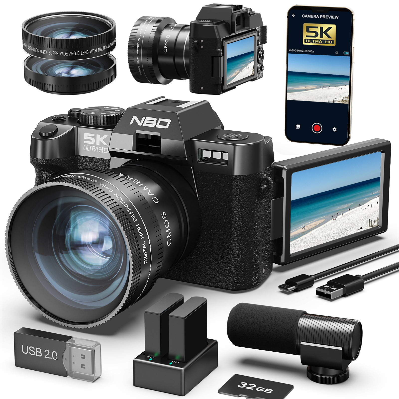 NBD Digital Cameras 5K&48MP Ph - Korean Lifestyle & Kids Boutique 评论和价格