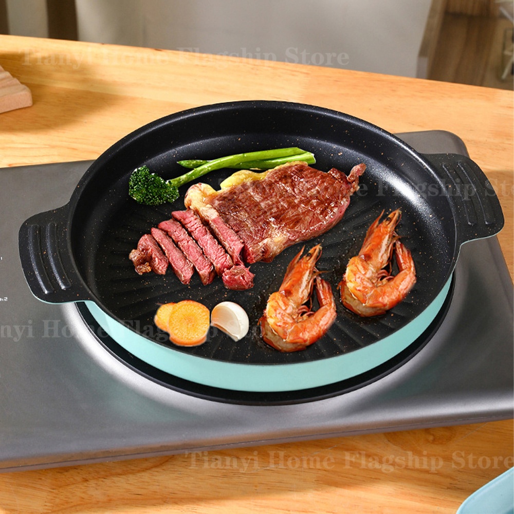 Grill Pan Round Non-Stick Barb - Korean Bbq Grill 评论和价格
