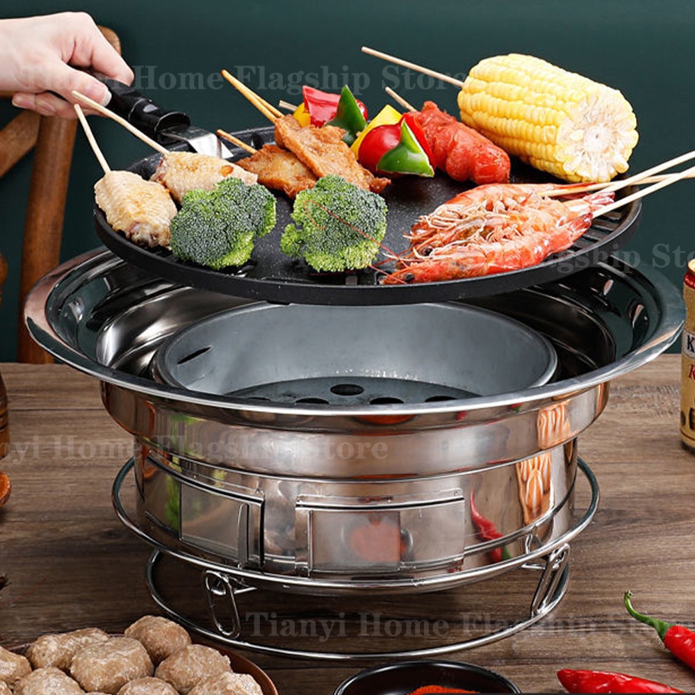 Stainless Steel Charcoal Grill - Korean Bbq Grill 评论和价格