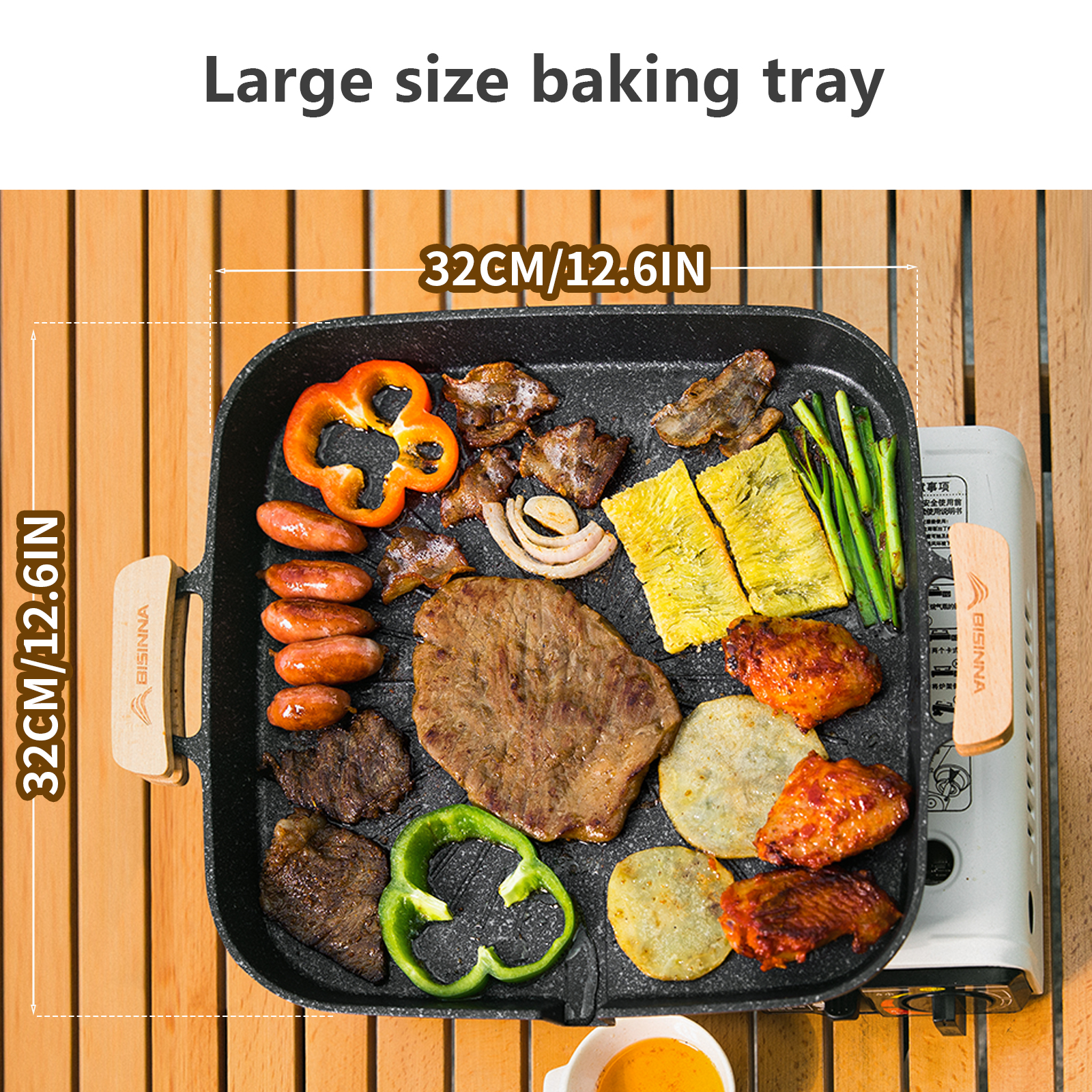 BISINNA Square BBQ Grill Pan N - Korean Bbq Grill 评论和价格