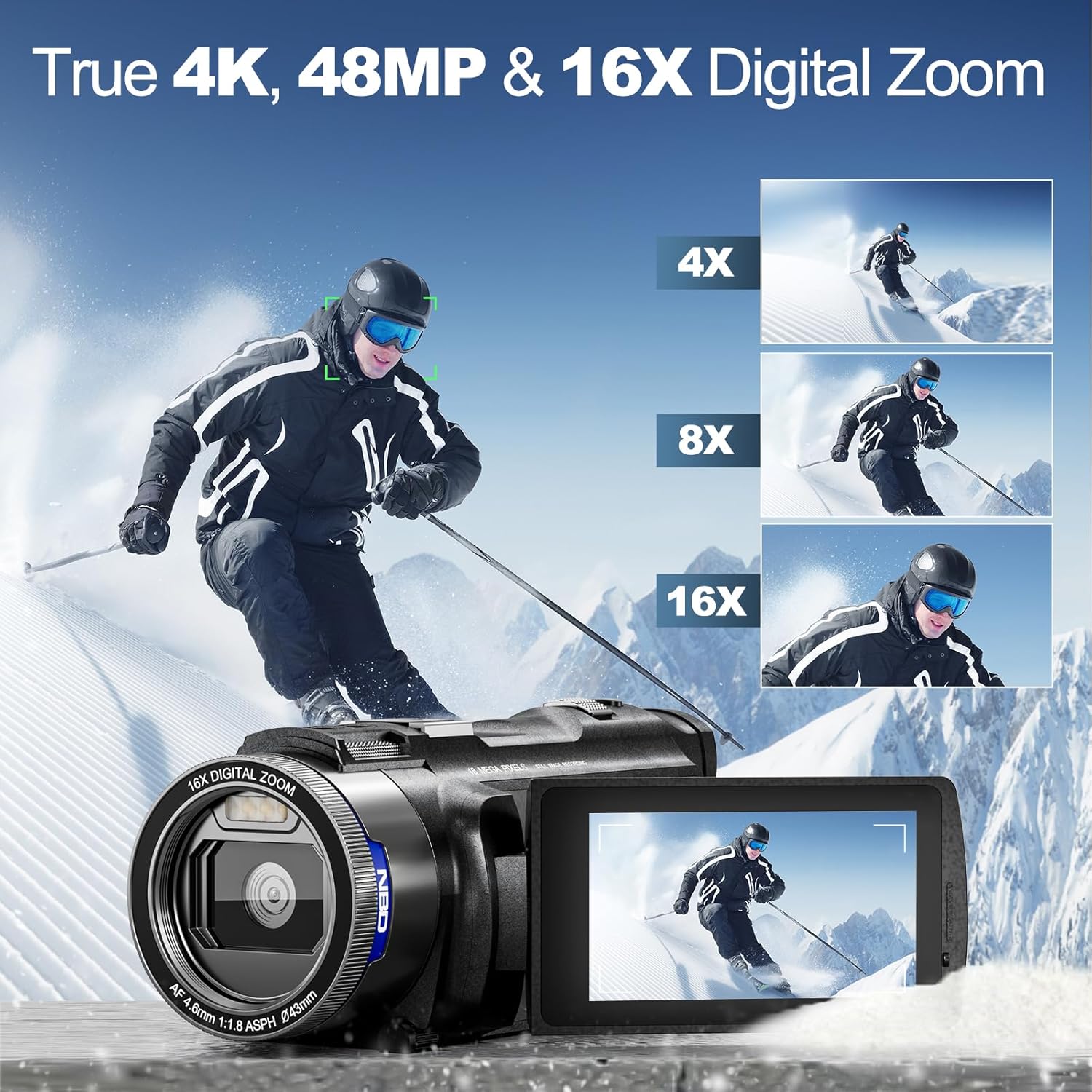 NBD 4K HD&48MP Camcorder Video - Korean Lifestyle & Kids Boutique 评论和价格