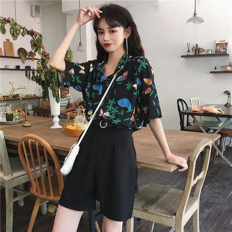 Shirts Women Corduroy Patch Po - Korean Daily Lifestyle 评论和价格