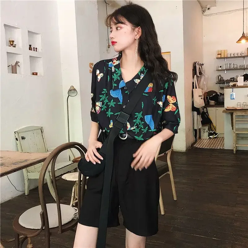 Shirts Women Corduroy Patch Po - Korean Daily Lifestyle 评论和价格