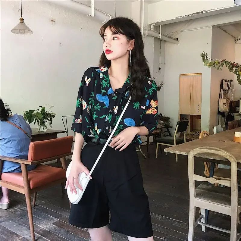 Shirts Women Corduroy Patch Po - Korean Daily Lifestyle 评论和价格