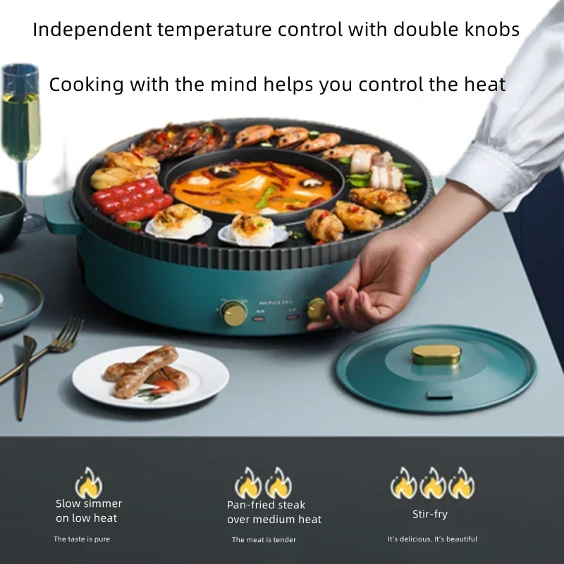 220v Home 1700W Hot Pot Electr - Korean Bbq Grill 评论和价格