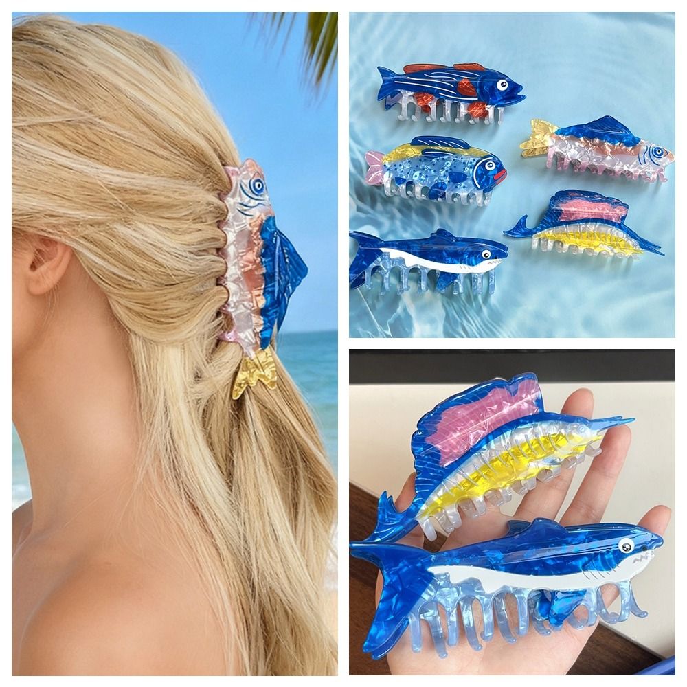 Hairpin Ocean Animal Hair Claw - Korean Girl Lifestyle 评论和价格