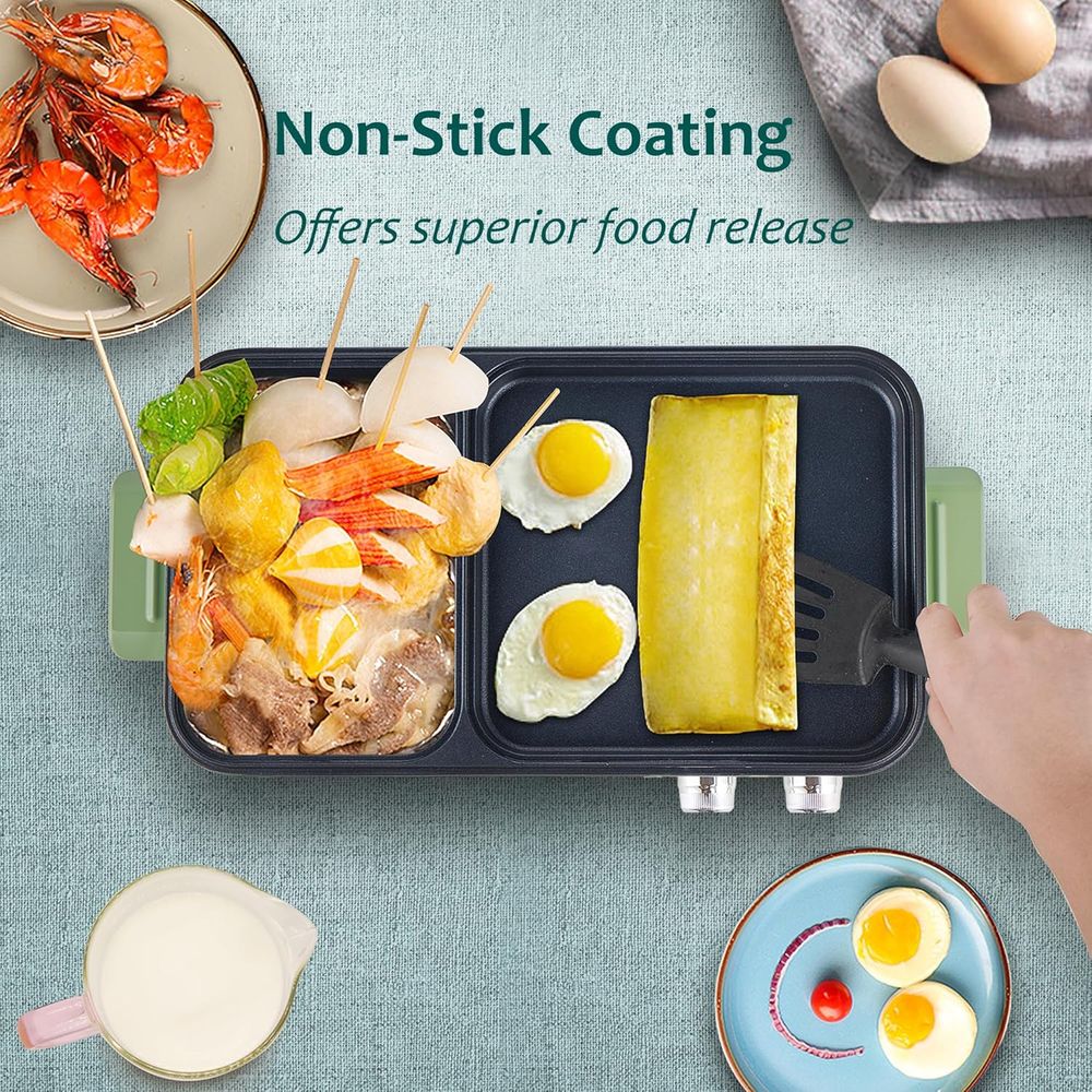 Hot Pot Electric with Grill, 2 - Korean Bbq Grill 评论和价格